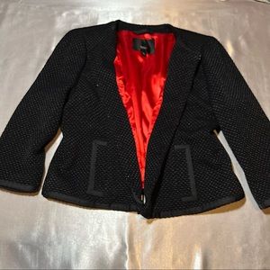 Missimo | Black Blazer With Red Silky Lining // XL